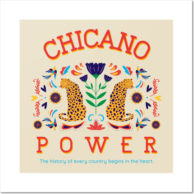 Chicano Mexican Pride Mexico Mexicano Wall Art by Tip Top Tee's